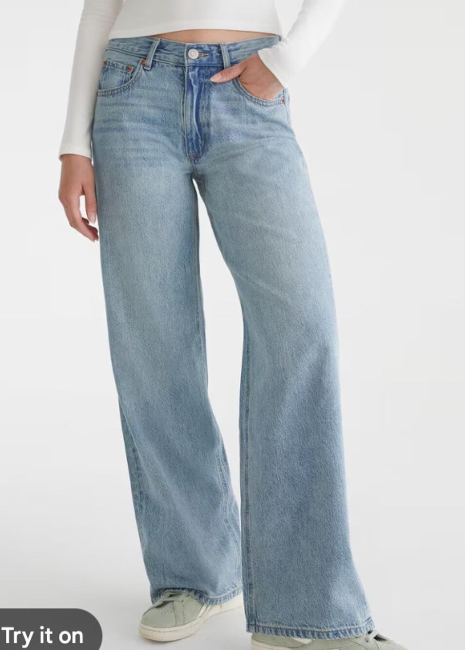 Aéropostale High-Rise Wide-Leg Jeans Size 12
